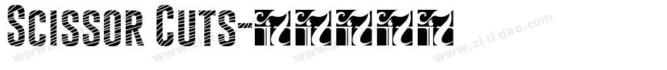 Scissor Cuts字体转换